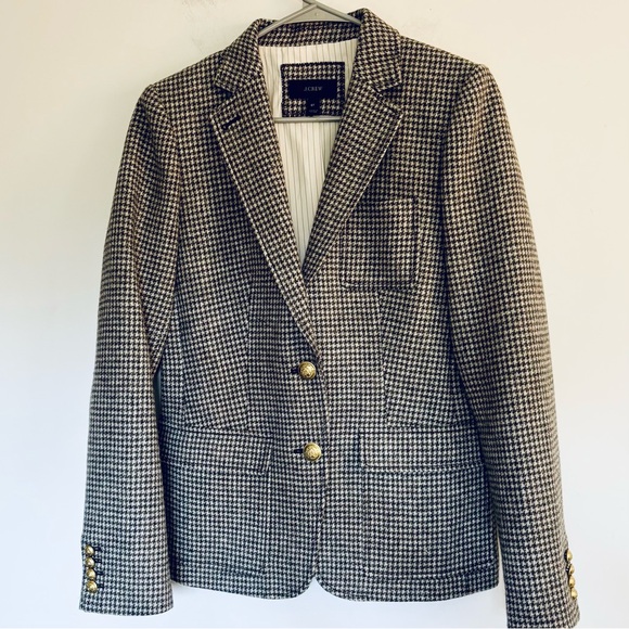 J. Crew Rhodes Puppytooth Blazer 100% Wool - Picture 7 of 15